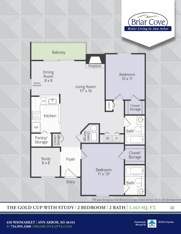 Gold Cup w/ Study floor plan